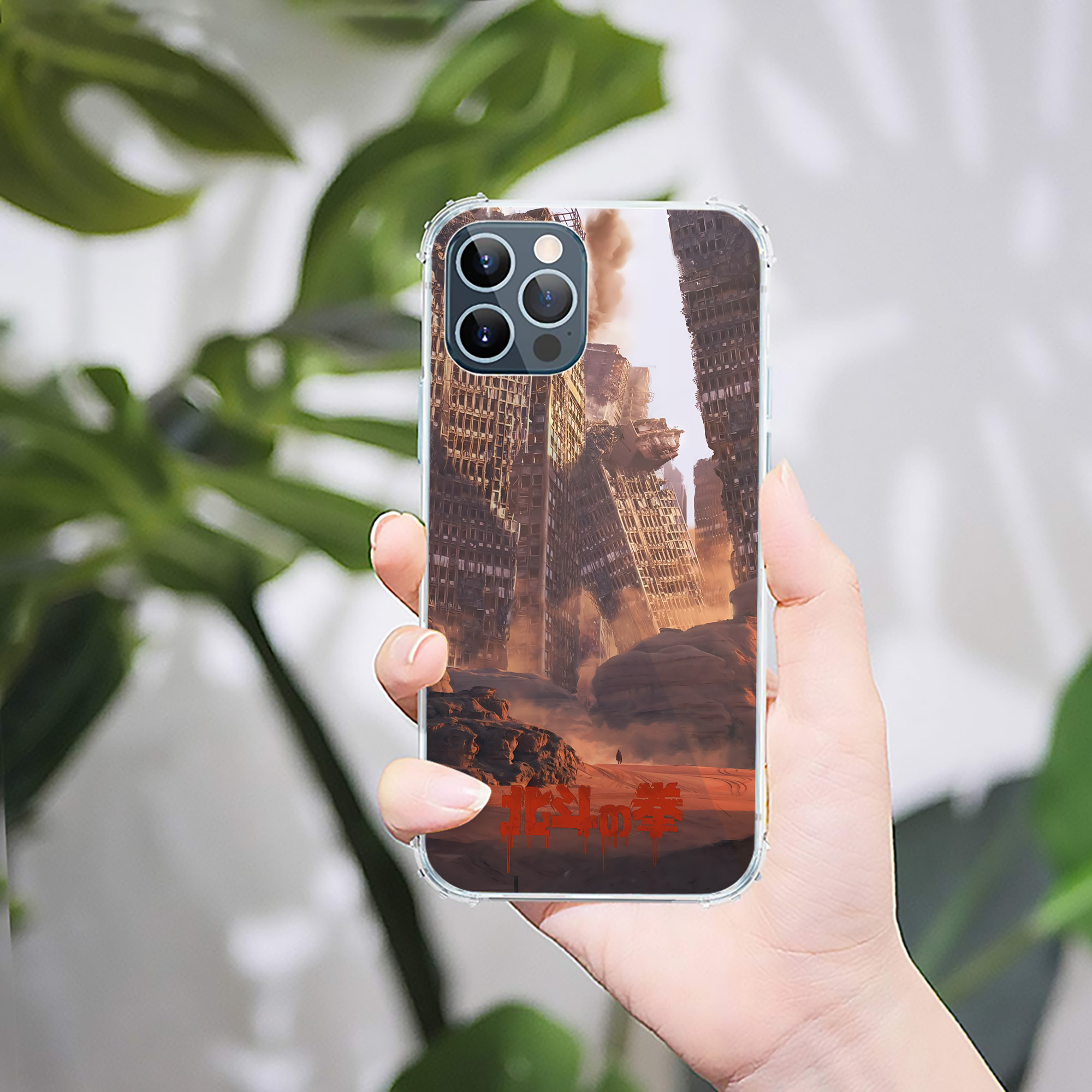 （画像用） 北斗の拳 Fist of the North Star 【iPhone 12シリーズ対応】透明スマホケース（クリアソフトケース）